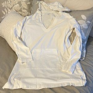 Swim cover up with hood